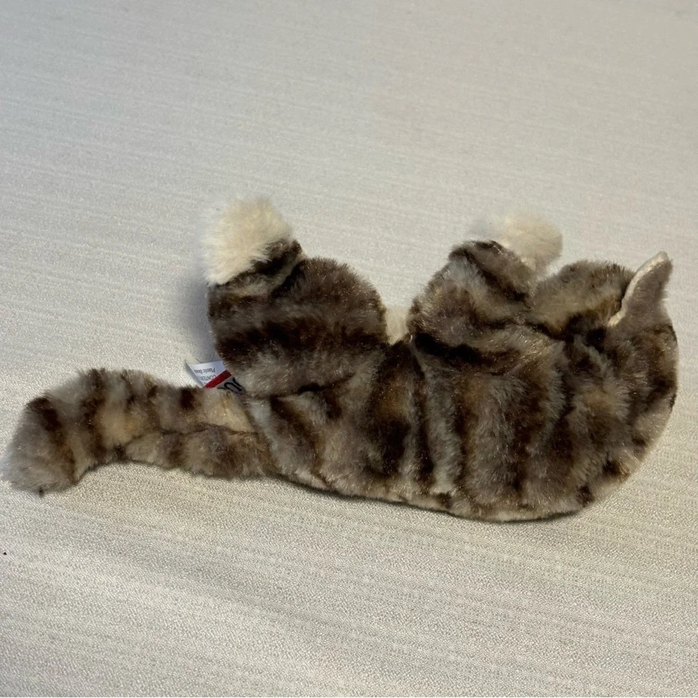 Douglas Cuddle Toys Zipper Gray Tabby Cat Plush 9” Weighted Stuffed Animal Plush